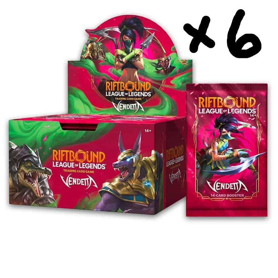 Riftbound TCG: Set 4 Vendetta Case (6 Sealed Booster Boxes)