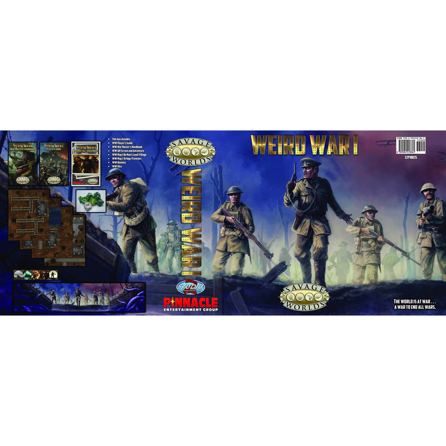 Studio 2 Publishing Weird War I collector's box set book, featuring detailed cover art and vintage military illustrations.