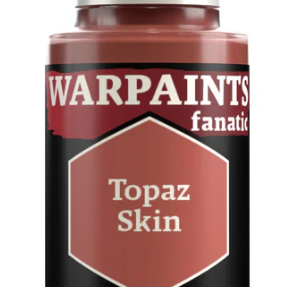 The Army Painter Warpaints Fanatic acrylic paint in Topaz Skin color, 18ml bottle with label and cap visible.