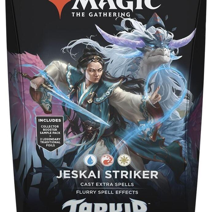MTG Tarkir Commander Deck by Wizards of the Coast featuring colorful fantasy artwork and card illustrations for Magic: The Gathering.