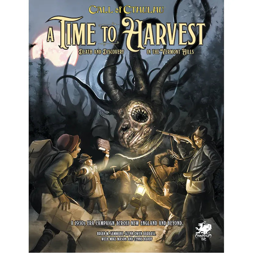 Call of Cthulhu 7th Edition RPG book by Studio 2 Publishing, featuring cover art for the "A Time to Harvest" supplement.