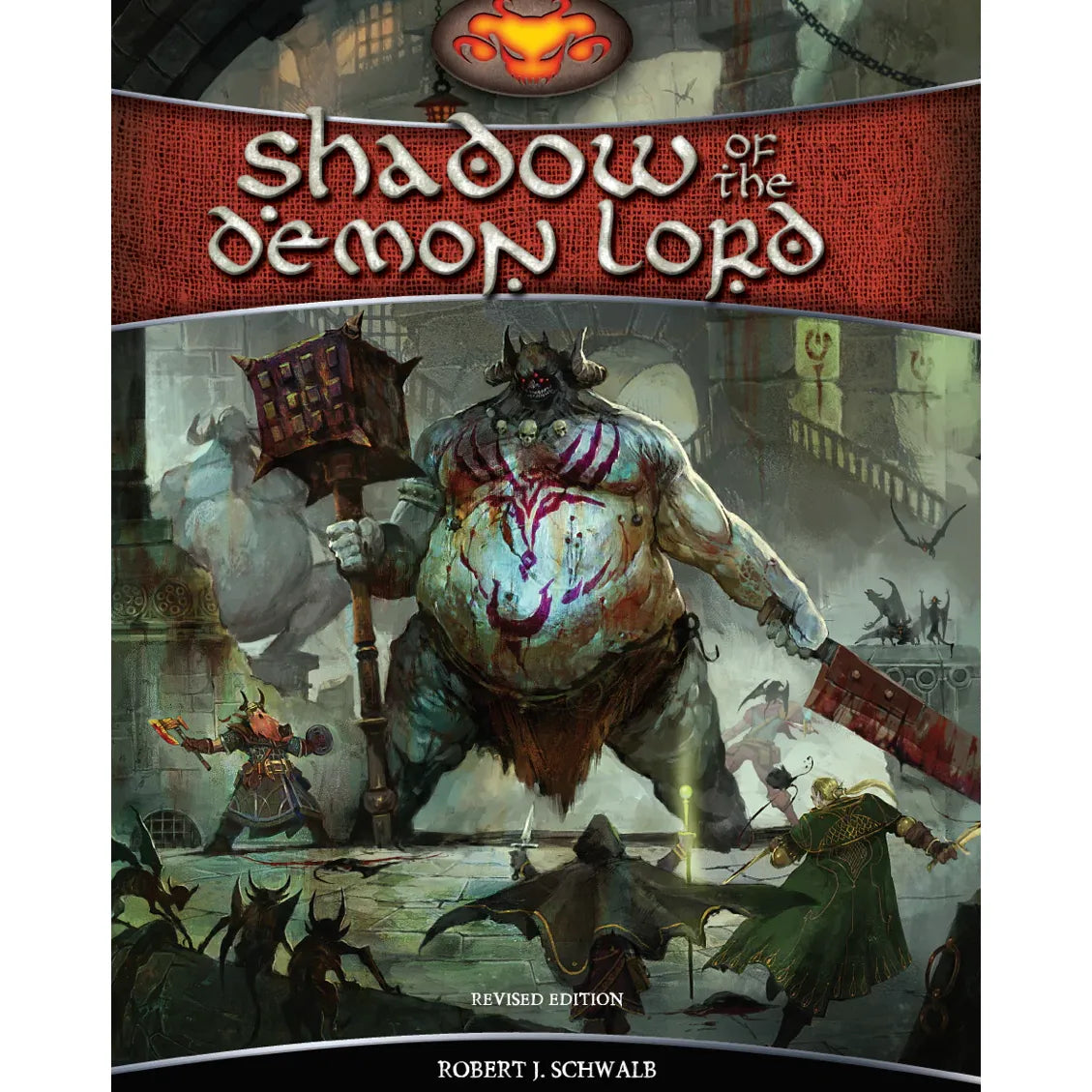 Shadow of the Demon Lord: Core Book RPG by Studio 2 Publishing, featuring detailed cover art of the revised edition tabletop game book.