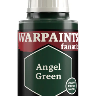 The Army Painter Warpaints Fanatic Angel Green acrylic paint in 18ml bottle, suitable for miniatures and model painting.
