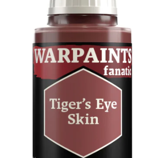 The Army Painter Warpaints Fanatic acrylic paint in Tiger's Eye color, 18ml bottle with black cap, for miniature painting.