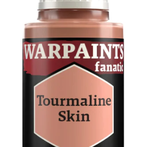 The Army Painter Warpaints Fanatic acrylic paint in Tourmaline Skin, 18ml bottle, showing the vibrant greenish skin tone paint.