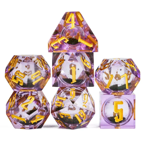 Liquid Core 7-Die Set (Various Colors) - TCB Games & Collectibles
