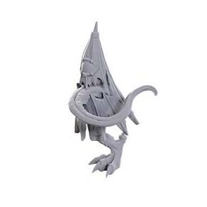 Unpainted Wizkids Pathfinder Deepcuts miniatures of W24 Kasa-Obake figure with detailed ghostly features and traditional Japanese design.