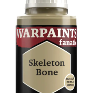 The Army Painter Warpaints Skeleton Bone acrylic paint in an 18ml bottle, suitable for miniature and model painting.
