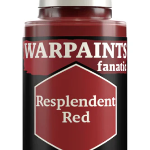 The Army Painter Warpaints Fanatic acrylic paint in Resplendent Red, 18ml bottle with red paint visible inside