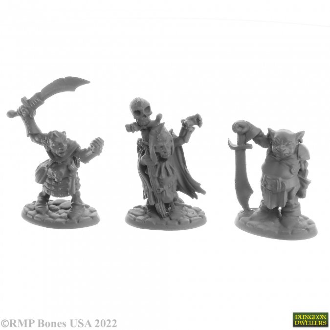 Reaper Miniatures Reaper Goblin Elites miniatures set featuring detailed goblin warrior figures for tabletop gaming.