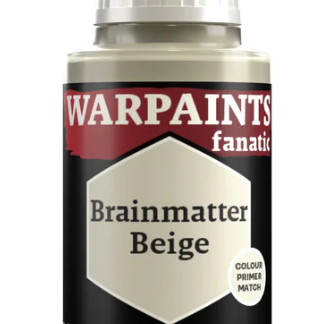 The Army Painter Warpaints Fanatic acrylic paint in Brainmatter Beige, 18ml, shown in a small bottle with label.