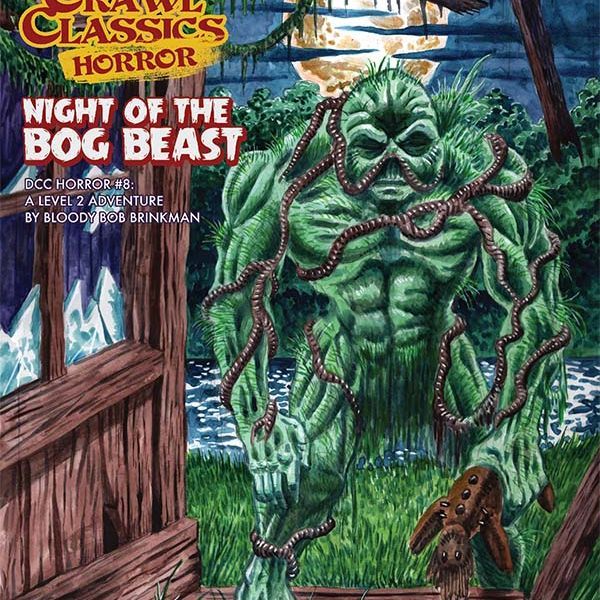 Night of the Bog Beast RPG book by Goodman Games featuring dark horror illustration from DCC Horror #8.