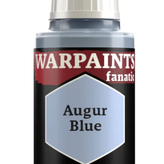 The Army Painter Warpaints Fanatic acrylic paint in Augur Blue 18ml bottle, suitable for miniature and model painting.