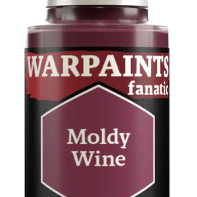 The Army Painter Warpaints Fanatic acrylic paint in Moldy Wine 18ml bottle with a colorful label and cap.