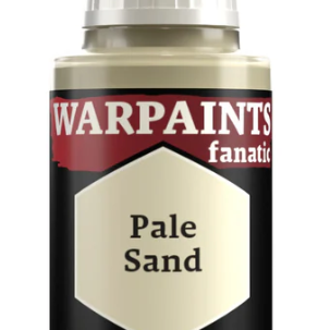 The Army Painter Warpaints Fanatic acrylic paint in Pale Sand, 18ml bottle with white cap and label, for miniature painting.