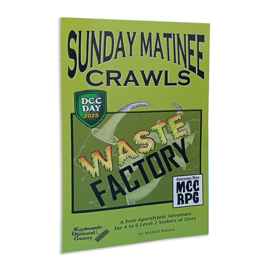 Sunday Matinee Crawls DCC Day RPG book by Goodman Games, featuring colorful cover art with fantasy-themed illustrations.