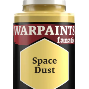 The Army Painter Warpaints Space Dust acrylic paint in an 18ml bottle, featuring a vibrant metallic, textured paint for miniatures.