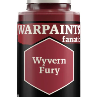 The Army Painter Warpaints Fanatic Wyvern Fury acrylic paint in 18ml bottle, showcasing vibrant green color for miniatures.
