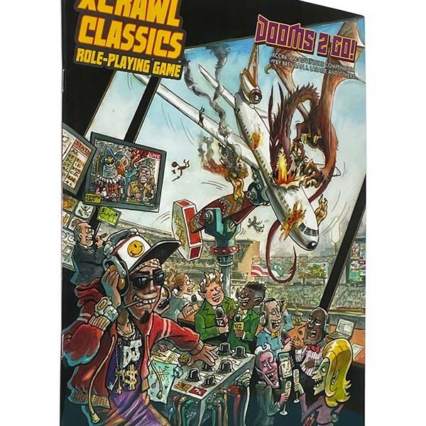 Dooms 2 Go RPG book by Goodman Games, featuring cover art and interior pages of the tabletop role-playing game.