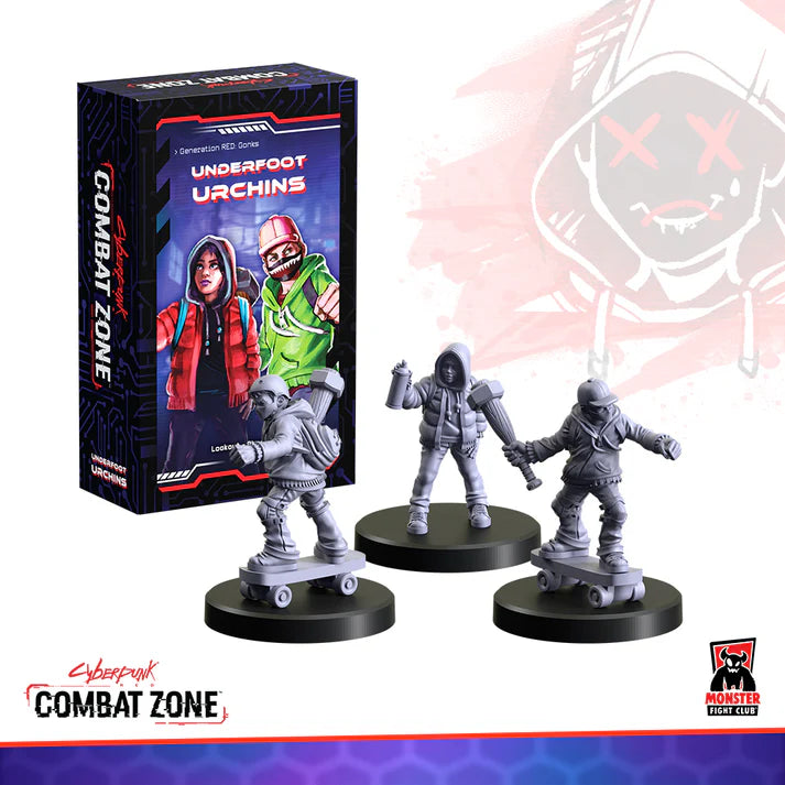Monster Fight Club Combat Zone Underfoot Urchins figure from Generation Red Gonks series, showcasing colorful, detailed toy character.