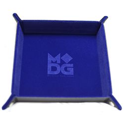 Velvet Folding Dice Tray w/ Leather Backing 10" x 10" - TCB Games & Collectibles