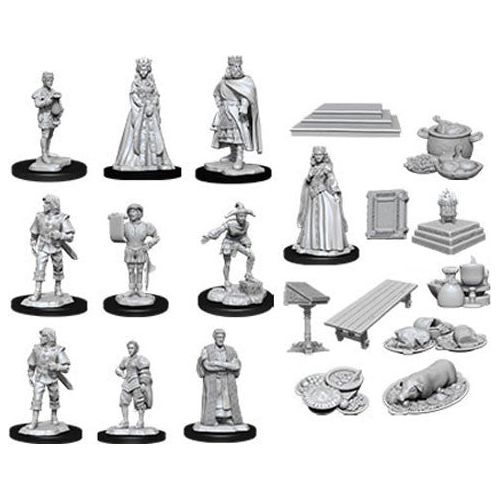 D&D: Wizkids Deep Cuts Unpainted Miniatures - W12 Castle Royal Court - TCB Games & Collectibles