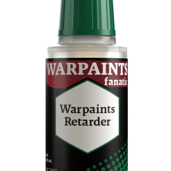 The Army Painter Warpaint Fanatic Effects Warpaint Retarder bottle, 18ml, with label and clear plastic cap.