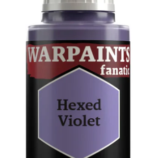 The Army Painter Warpaints Fanatic Hexed Violet acrylic paint in 18ml bottle, featuring vibrant purple color for miniature painting.
