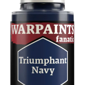 The Army Painter Warpaints Fanatic Triumphant Navy acrylic paint in 18ml jar, used for miniature and model painting.
