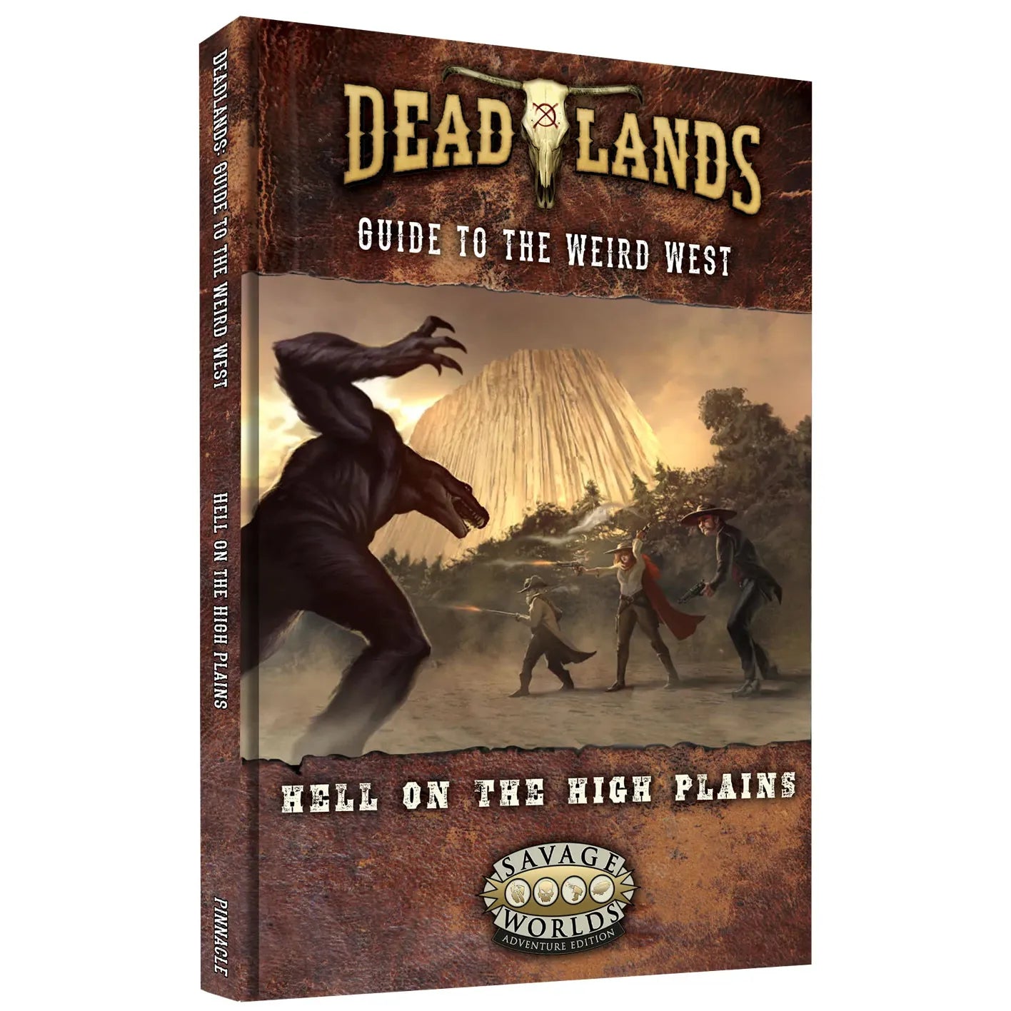 Deadlands: The Weird West RPG book by Studio 2 Publishing featuring a Western-themed cover with ghostly and supernatural imagery.