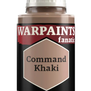 The Army Painter Warpaints fanatic acrylic paint in Command Khaki, 18ml bottle, featuring a khaki-colored paint for miniatures.
