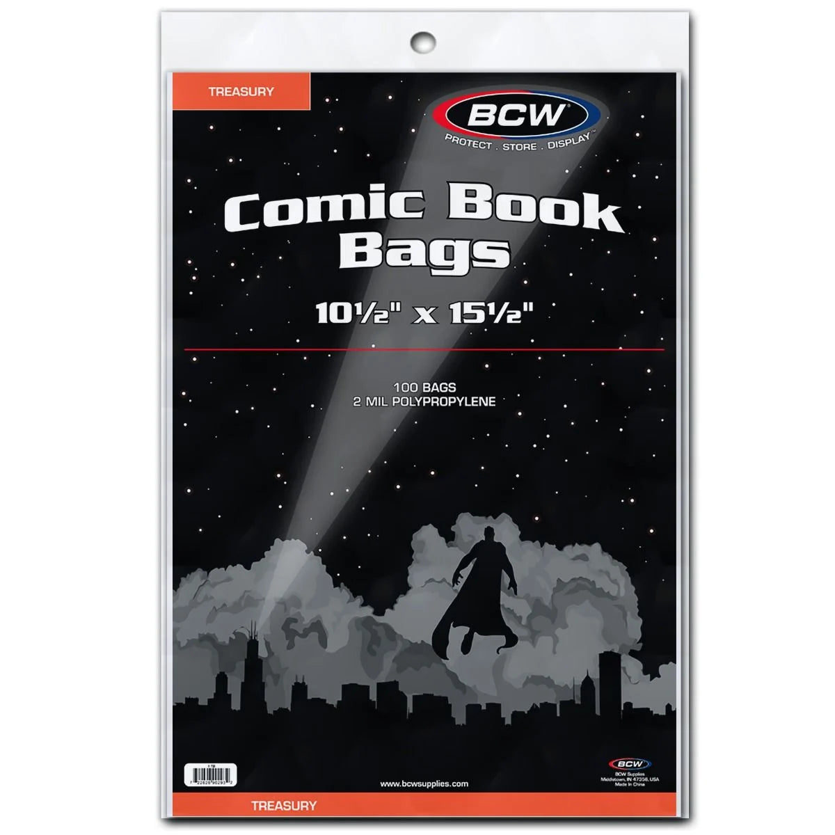 BCW Treasury Bag for collectible storage, featuring durable material and secure closure for comic book and trading card protection.