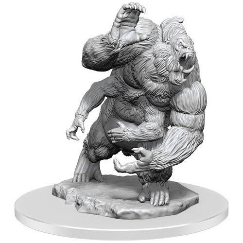 Unpainted Girallon miniature from Dungeons & Dragons Nolzur's Marvelous Unpainted Miniatures set by Wizkids, showing a four-armed creature.