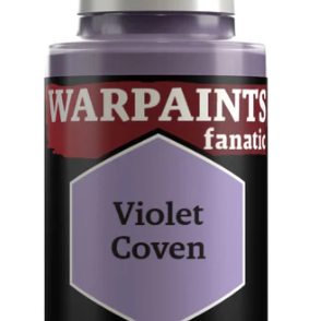 The Army Painter Warpaints Fanatic acrylic paint in Violet Coven, 18ml bottle with purple paint visible in the image.