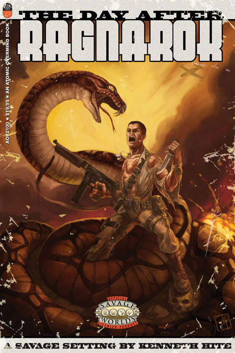 Studio 2 Publishing The Day After Ragnarok RPG book featuring post-apocalyptic artwork and detailed game content.