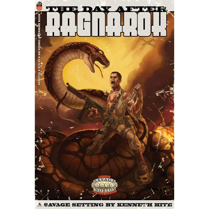 Studio 2 Publishing The Day After Ragnarok RPG book featuring post-apocalyptic artwork and detailed game content.