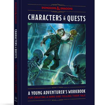 Dungeons & Dragons Characters & Quests RPG book by Penguin Random House featuring fantasy artwork on the cover.