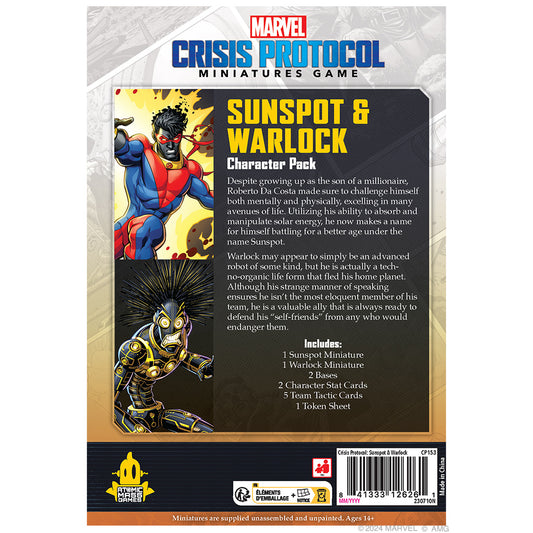 Marvel: Crisis Protocol - Sunspot & Warlock - TCB Games & Collectibles