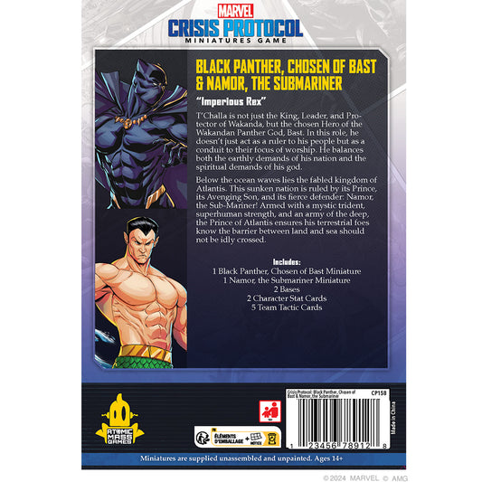 Marvel: Crisis Protocol - Black Panther, Chosen of Bast & Namor, The Sub-Mariner - TCB Games & Collectibles