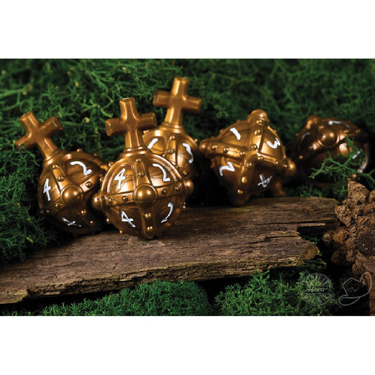 PolyHero Cleric 5d4 Hallowed Hand Grenades Merciful Gold - TCB Games & Collectibles