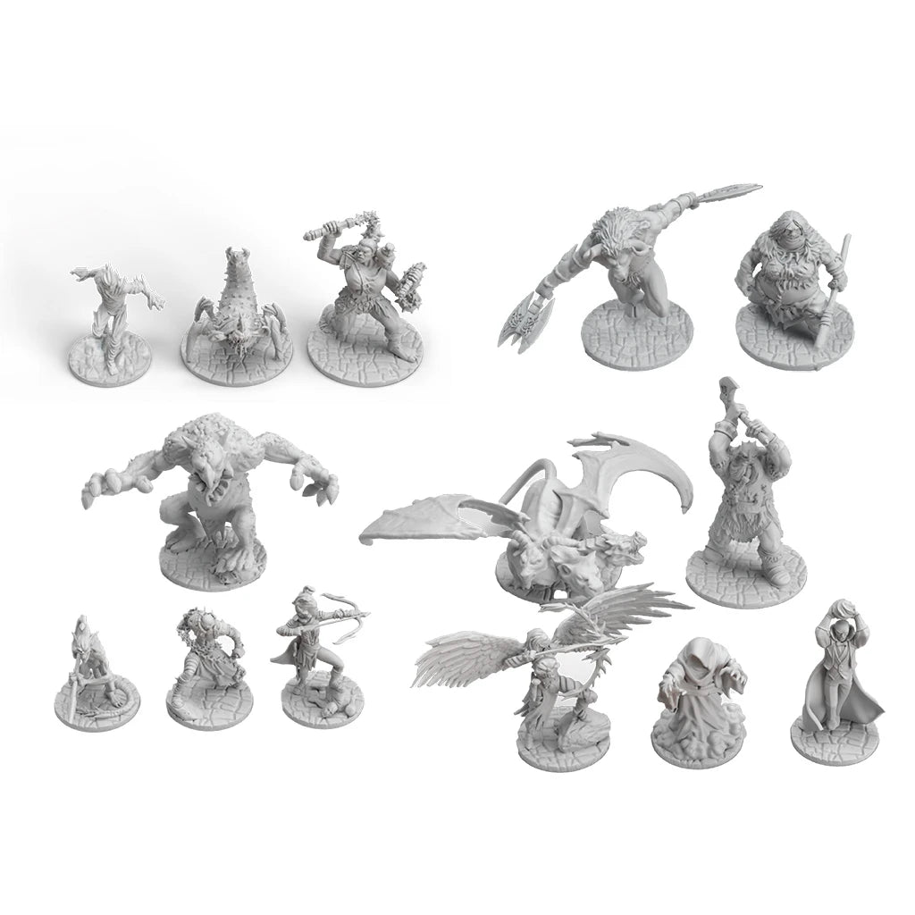 Pathfinder Arena: Monsters of the Arena game box featuring artwork of various fantasy monsters by Asmodee.