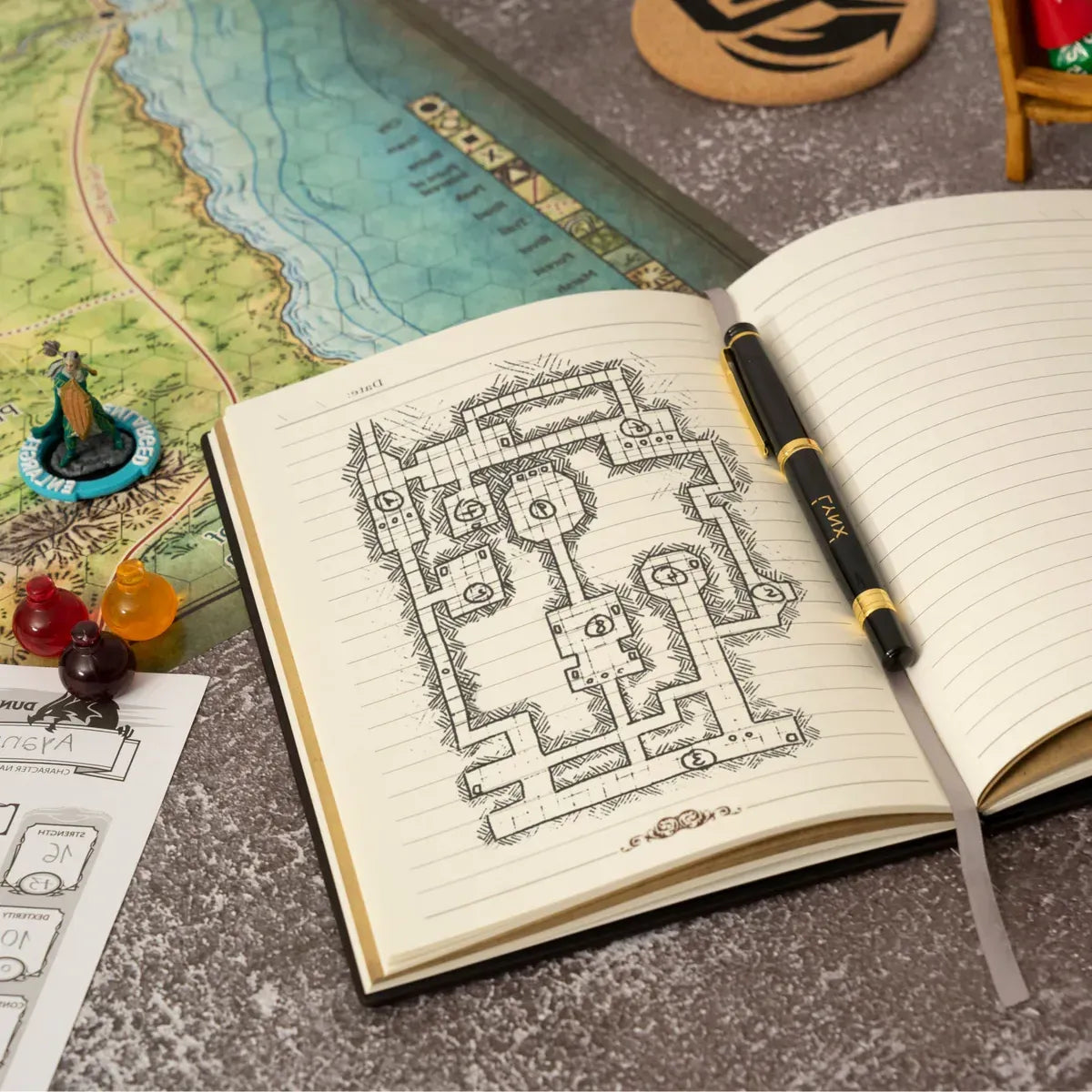 3D Faux-Leather Notebook/Journal - Bronze Dragon - TCB Games & Collectibles