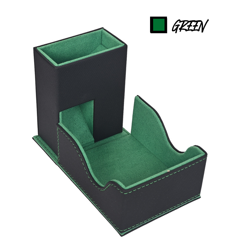 Compact TCB Dice Tower for gaming, pocket-sized design by TCB Games & Collectibles, perfect for tabletop role-playing games.