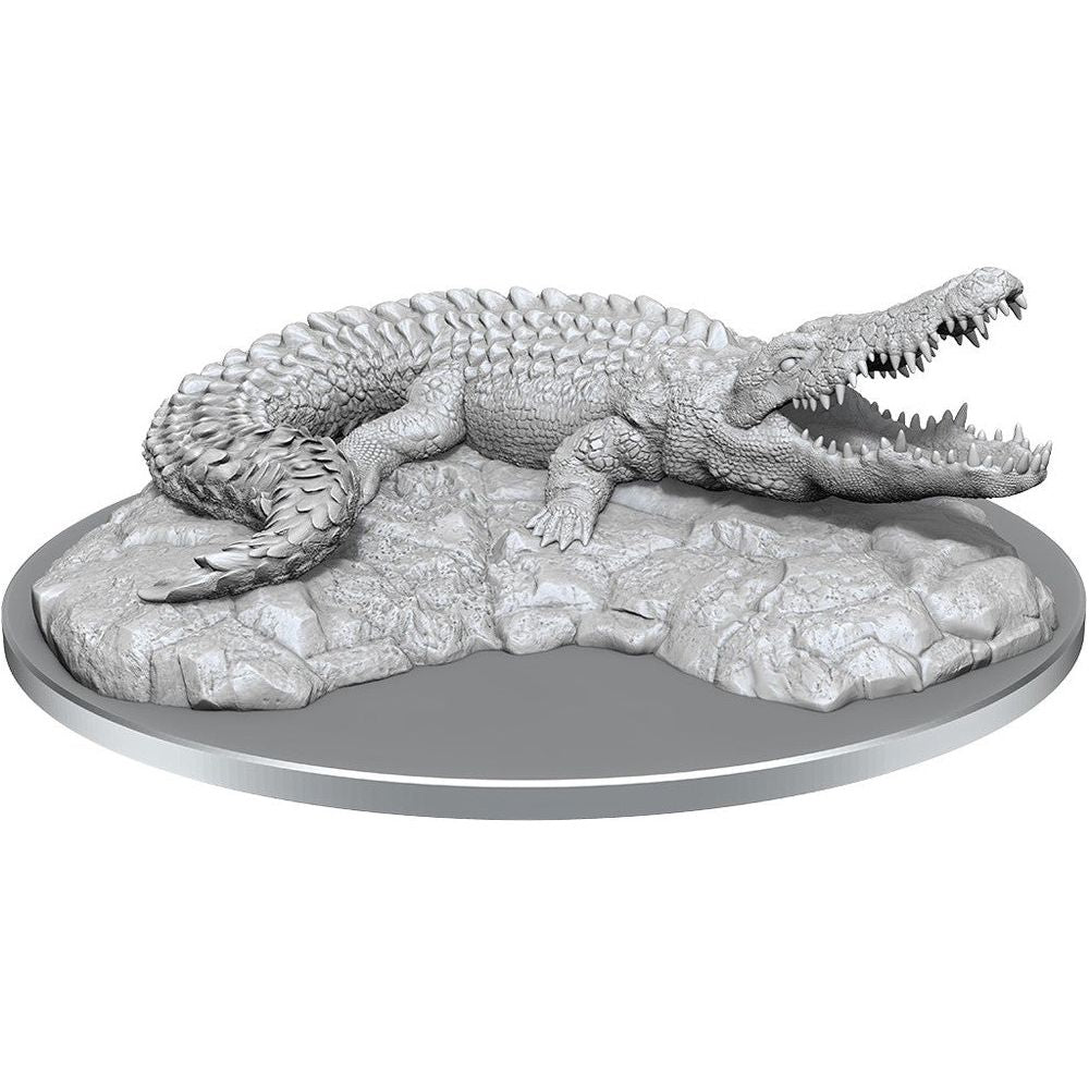 D&D: Wizkids Deep Cuts Unpainted Miniatures - W21 Giant Crocodile - TCB Games & Collectibles