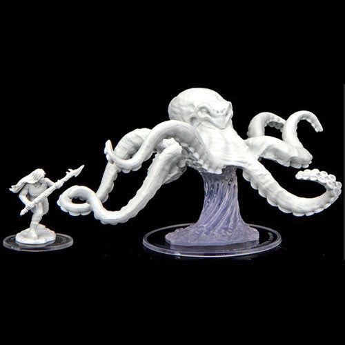 D&D: Critical Role Unpainted Miniatures - W02 Ashari Waverider & Octopus