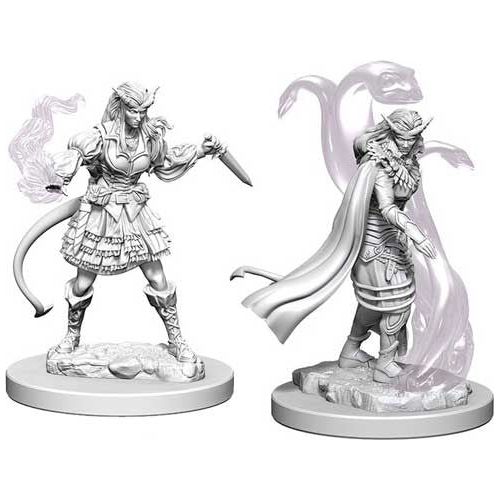 D&D: Nolzur's Marvelous Unpainted Miniatures - W04 Tiefling Female Sorceror - TCB Games & Collectibles