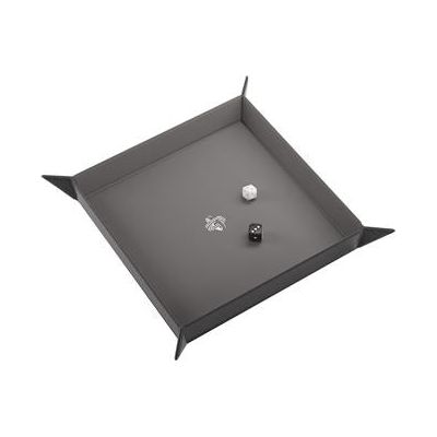 Magnetic Dice Tray Square Black/Gray - TCB Games & Collectibles
