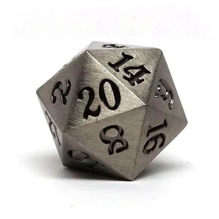 Legendary Metal Dice D20 - Copper, Bronze, Silver, Gold - TCB Games & Collectibles