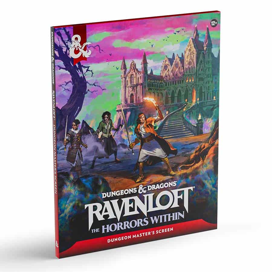 Preorder Dungeons and Dragons Ravenloft Horrors Within Dungeon Master Screen by TCB Games & Collectibles, showing the screen and artwork.