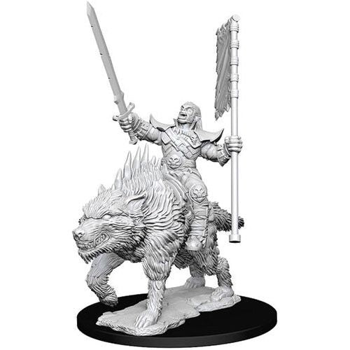 Pathfinder: Deepcuts Unpainted Miniatures - W07 Orc on Dire Wolf